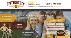 Desktop Screenshot of integrityair.com